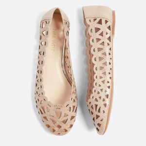 Nine West Mazzota Cutout Flats.  Size 8